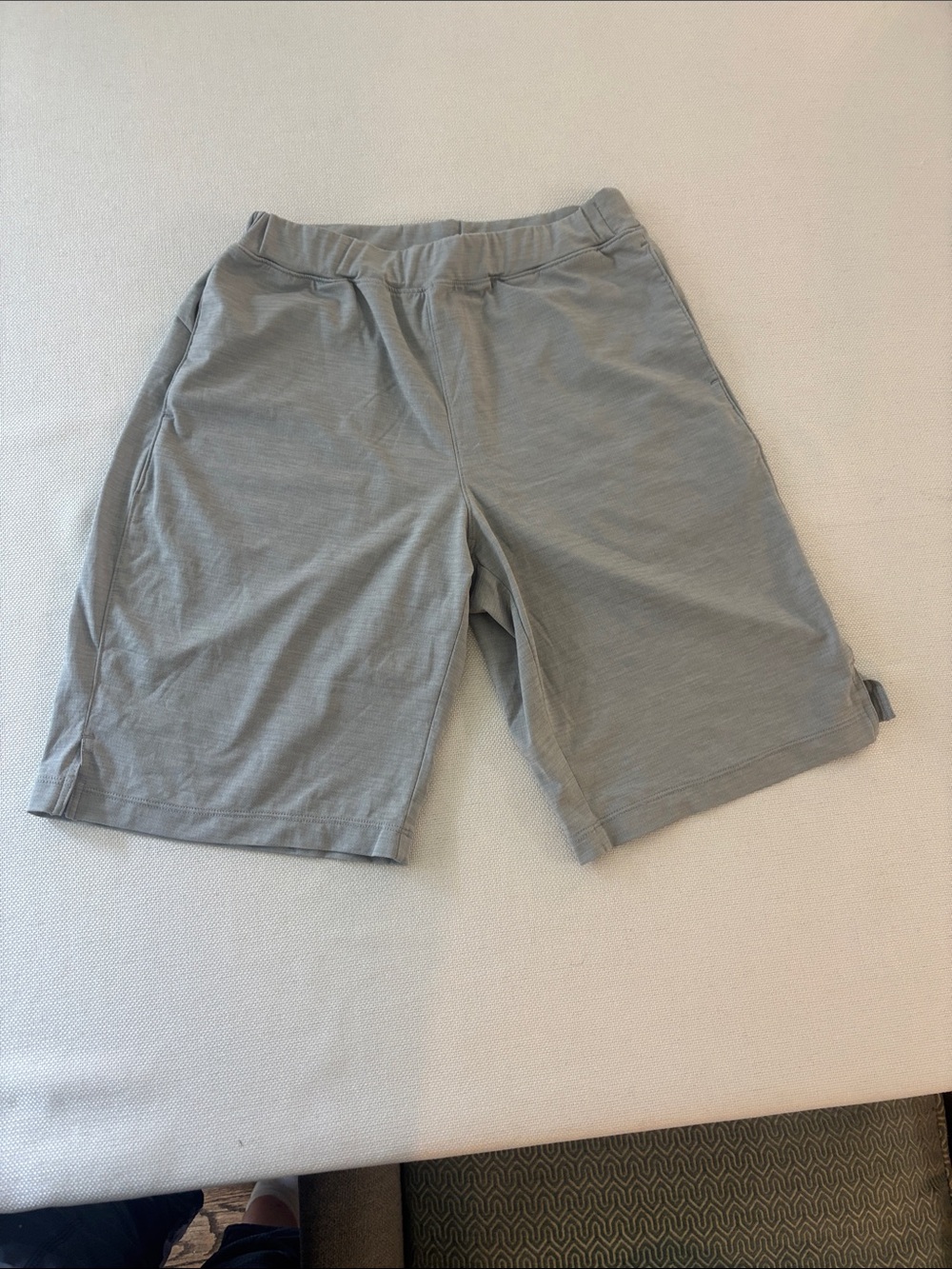 Uniqlo Gray Elastic-Waist Kids Shorts